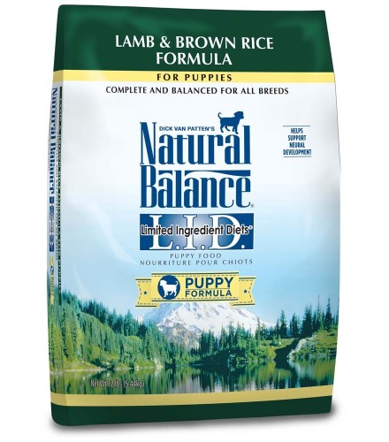 Natural Balance LID Lamb & Brown Rice Puppy Formula Dry Dog Food 12lb
